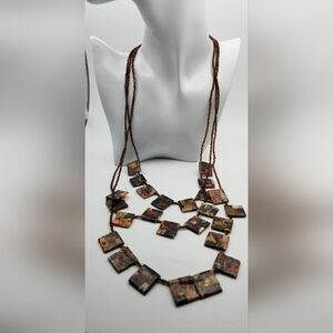 Masterpiece square art honest will‎ necklace one of a kind